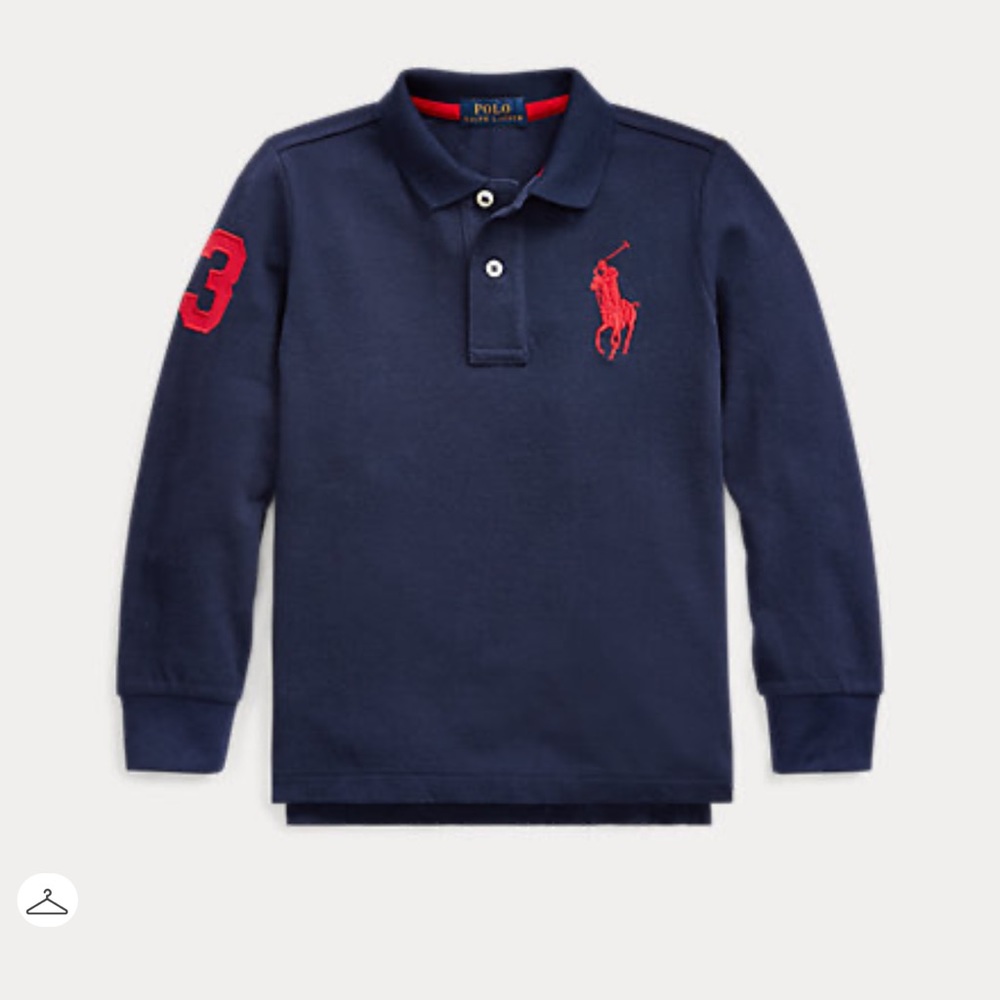Big Pony Cotton Mesh Polo Shirt sz 4T